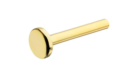 Invictus 14Kt Yellow Gold M0.8 Internally Threaded 3mm Labret Base