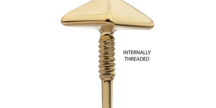 Invictus 14Kt Yellow Gold M0.8 Internally Threaded Pyramid Top