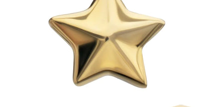 Invictus 14Kt Yellow Gold M0.8 Internally Threaded Nautical Star Top