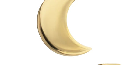 Invictus 14Kt Yellow Gold M0.8 Internally Threaded Crescent Moon Top