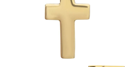 Invictus 14Kt Yellow Gold M0.8 Internally Threaded Cross Top
