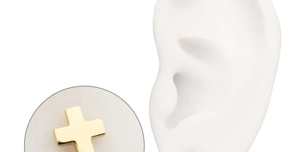 Invictus 14Kt Yellow Gold M0.8 Internally Threaded Cross Top