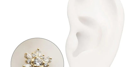 Invictus 14Kt Yellow Gold M0.8 Internally Threaded Radiant Flare Cluster Top