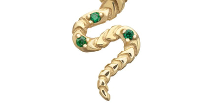 Invictus 14Kt Yellow Gold Threadless Prong Set Gem Serpent Path Top