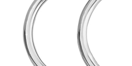 Surgical Steel Annealed Crescent Moon Ring