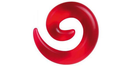 Acrylic Coloured Spirals Red