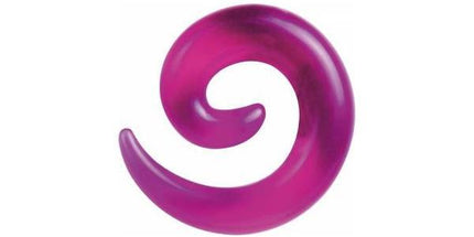 Acrylic Coloured Spirals Red