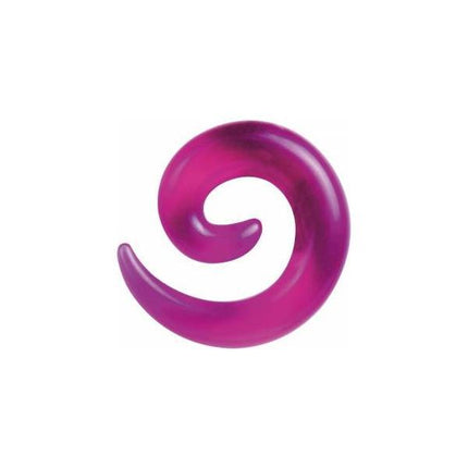 Acrylic Coloured Spirals Red