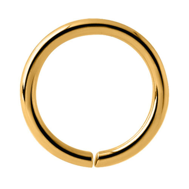 Bright Gold Continuous Rings 1.0mm (18ga) & 0.8mm (20ga)