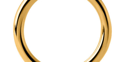 Bright Gold Continuous Rings 1.0mm (18ga) & 0.8mm (20ga)