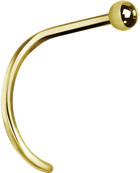 Bright Gold Ball Nose Studs