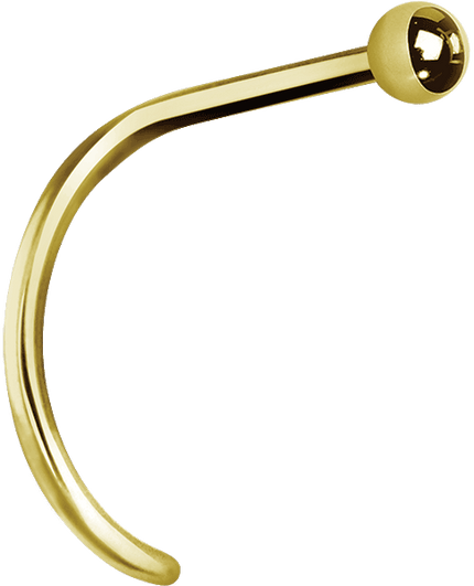 Bright Gold Ball Nose Studs
