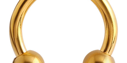Bright Gold Circular Barbell
