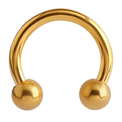 Bright Gold Circular Barbell