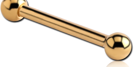 Gold PVD Coated Surgical Steel Micro Barbell