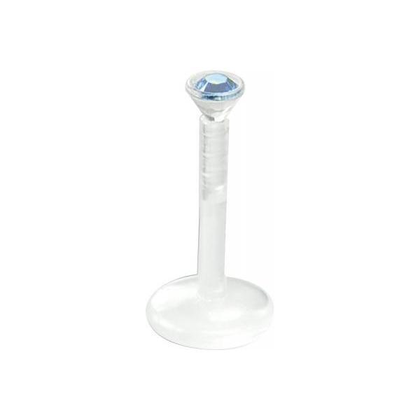 Bioplast Jewelled Clear Stem Labrets