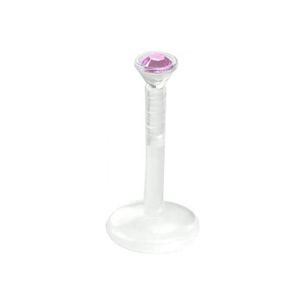 Bioplast Jewelled Clear Stem Labrets