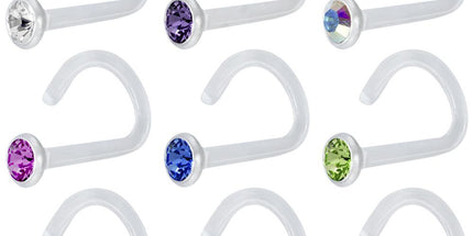 Bioplast Jewelled Nostril Stud