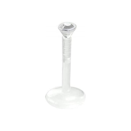 Bioplast Jewelled Push fit Translucent Labret