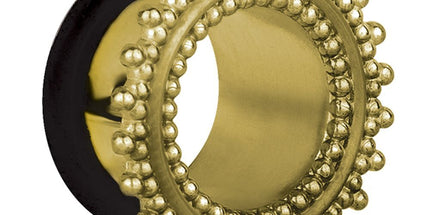 Ornate Cast Brass Single Flared Eyelet 3