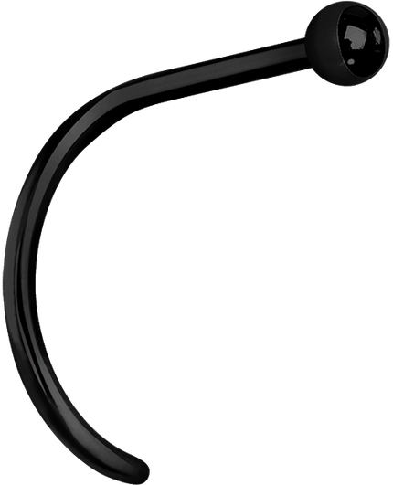 Black Steel Ball Nose Studs