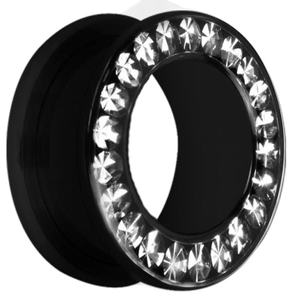Black Steel Multi Gem Tunnels