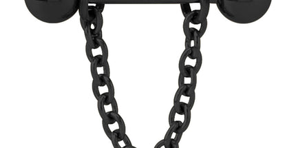 Chain Nipple Barbell - Available in Gold, Rose Gold, Black & Silver