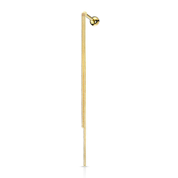 Steel Double Chain Dangle Barbell