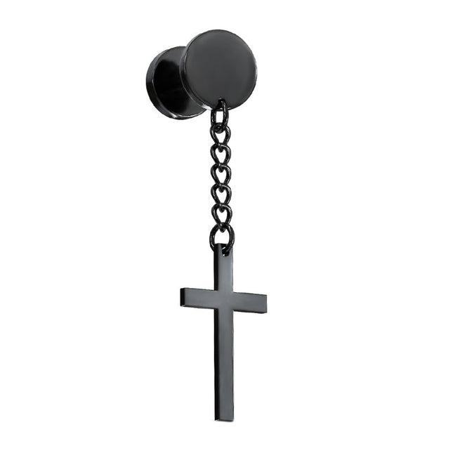 Cross Chain Dangle Fake Plug