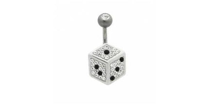 Titanium Basicline Crystal Evolution Dice Navel Bananabell