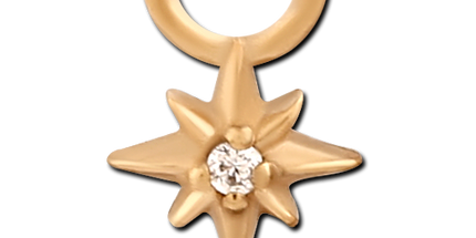 Clear Jewelled Star Charm