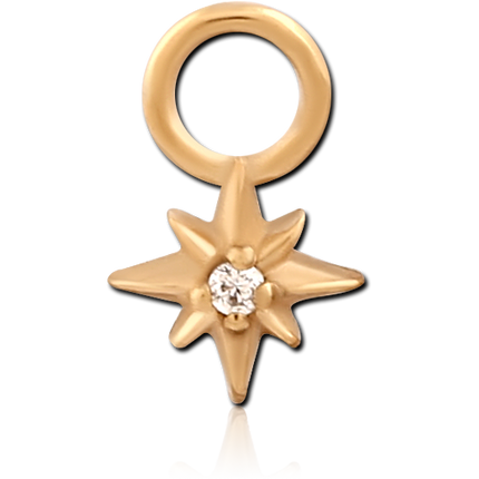 Clear Jewelled Star Charm