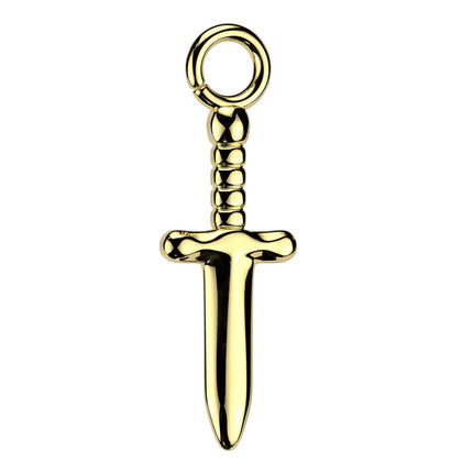 Implant Grade Titanium Dagger Dangle