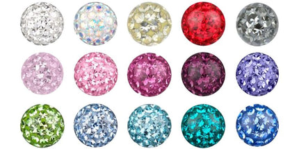 Steel Basicline Sealed Multi Jewelled Clip in Ball