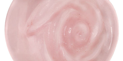 Rose Quartz Carved Rose Plug