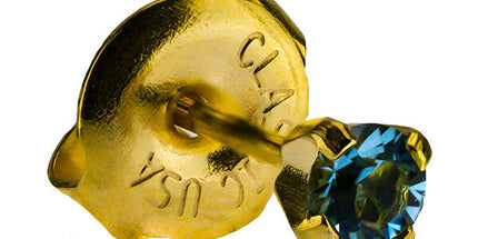 24ct Gold Plate Clawset Birthstone Regular