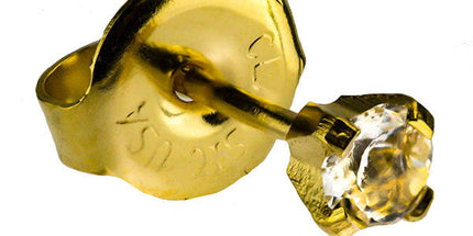 24ct Gold Plate Clawset Birthstone Regular