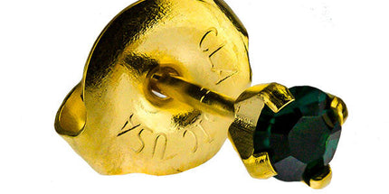 24ct Gold Plate Clawset Birthstone Regular
