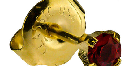 24ct Gold Plate Clawset Birthstone Regular