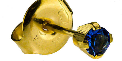 24ct Gold Plate Clawset Birthstone Regular