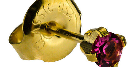 24ct Gold Plate Clawset Birthstone Regular
