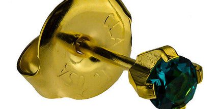 24ct Gold Plate Clawset Birthstone Regular