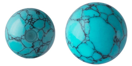 Synthetic Turquoise Captive Bead
