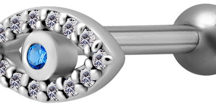 Surgical Steel Internally Threaded Jewelled Eye Micro Barbell