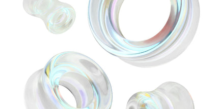 AB Glass Double Flare Saddle Tunnel