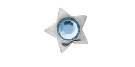 Titanium Highline Jewelled Star for Internally Threaded Jewellery
