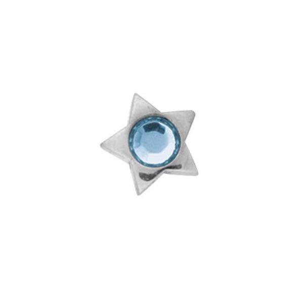 Titanium Highline Jewelled Star for Internally Threaded Jewellery