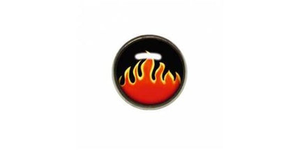 Titanium Highline Flames Ikon Disc for Dermal Anchors