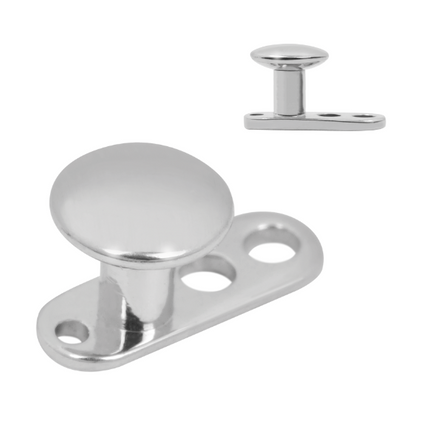 Titanium Highline 3 Hole Base Dermal Anchor with Disc