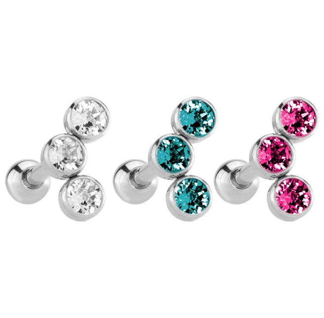 Triple Jewelled Barbell